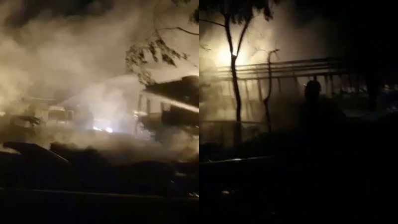 Chitradurga truck fire