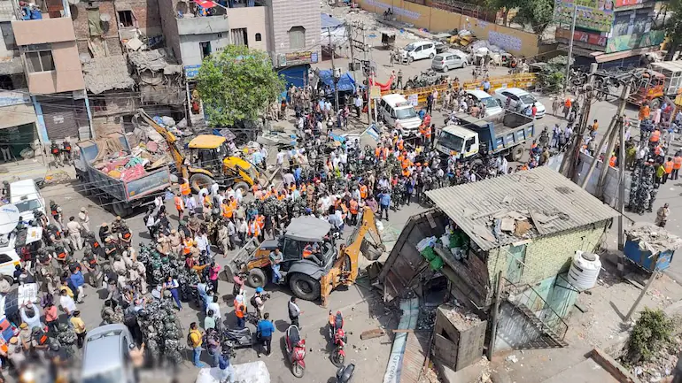 Jahangirpuri Bulldozer Delhi 1