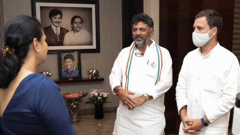 Puneeth Rajkumar Rahul Gandhi