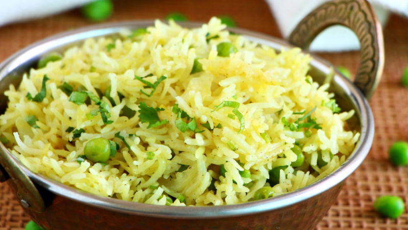 peas rice recipe 2