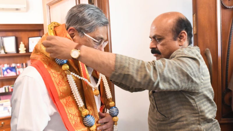 Basavaraj Bommai sm krishna 1