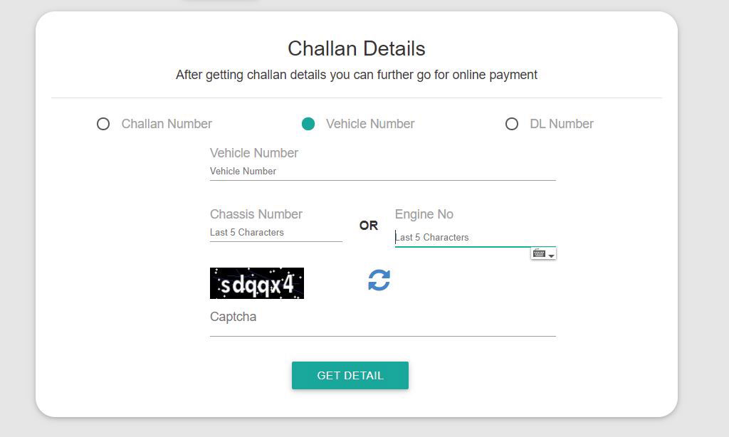Check Challan Status Parivahan 2
