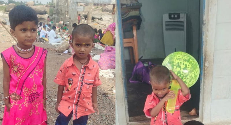 Electric Shock Koppal Mother Children 1