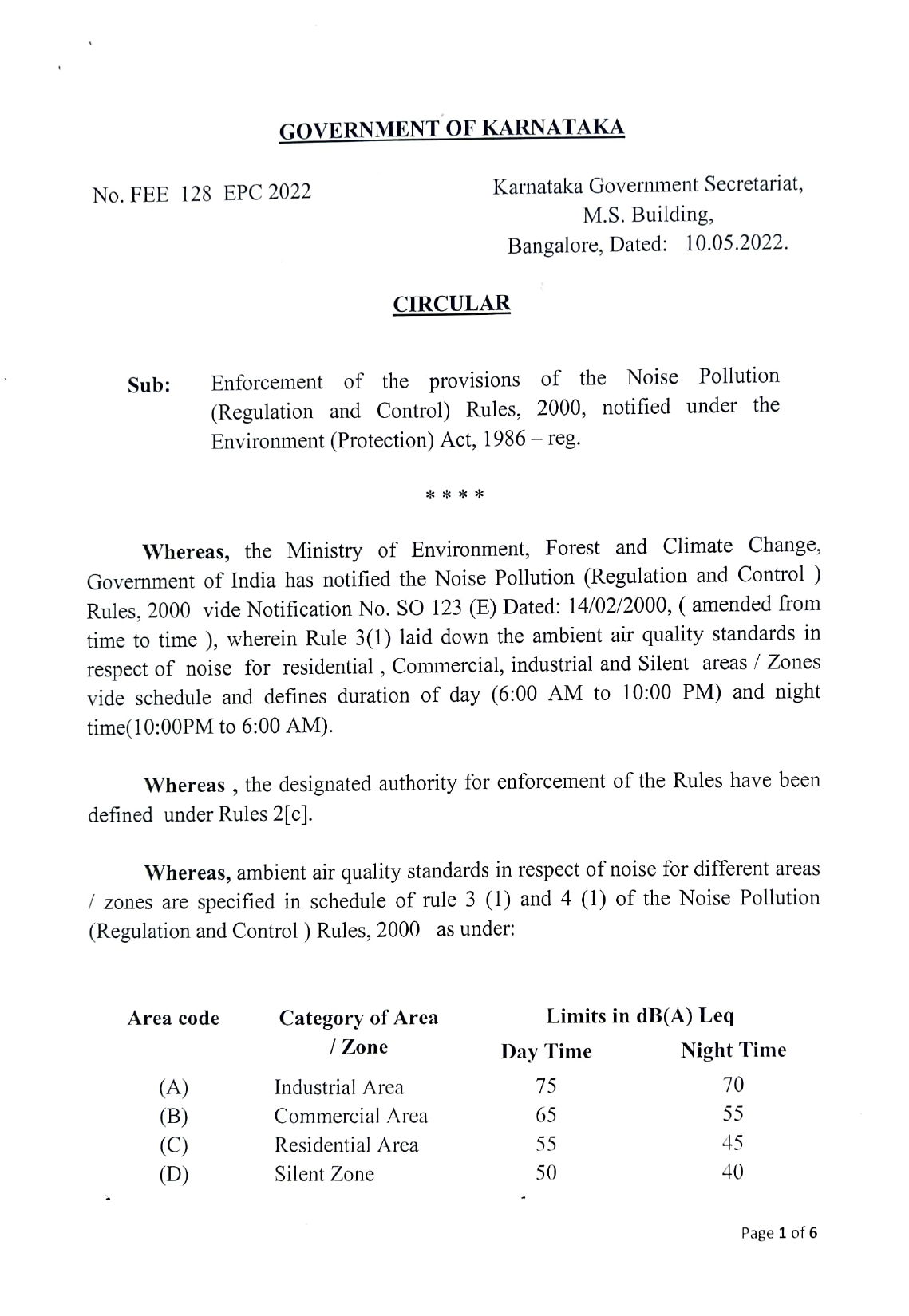GOVERNMENT OF KARNATAKA NOTICE (1)