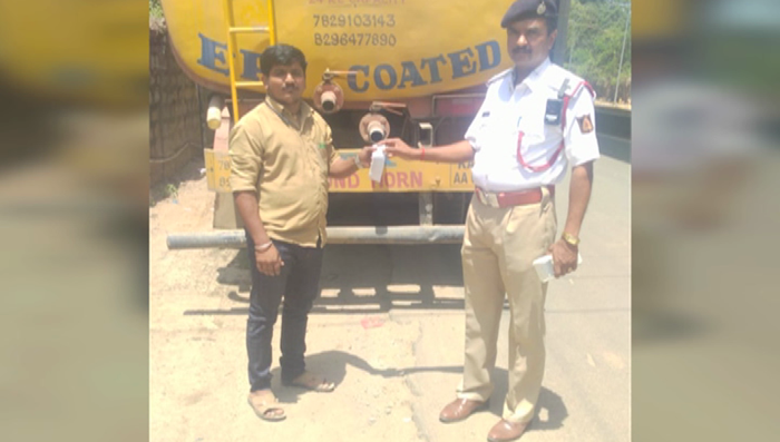 WATER TANKER FINE