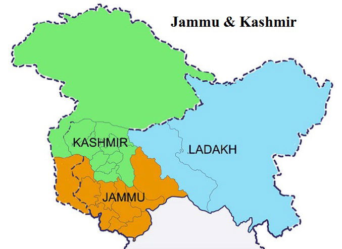 jammu kashmir map