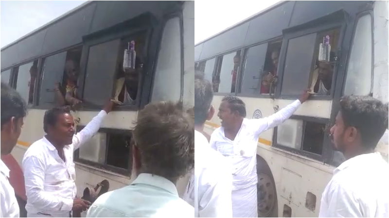 man slippers to bus driver 1