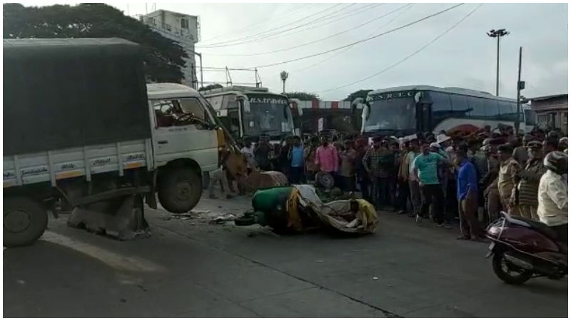 Chain accident BMTC tempeh