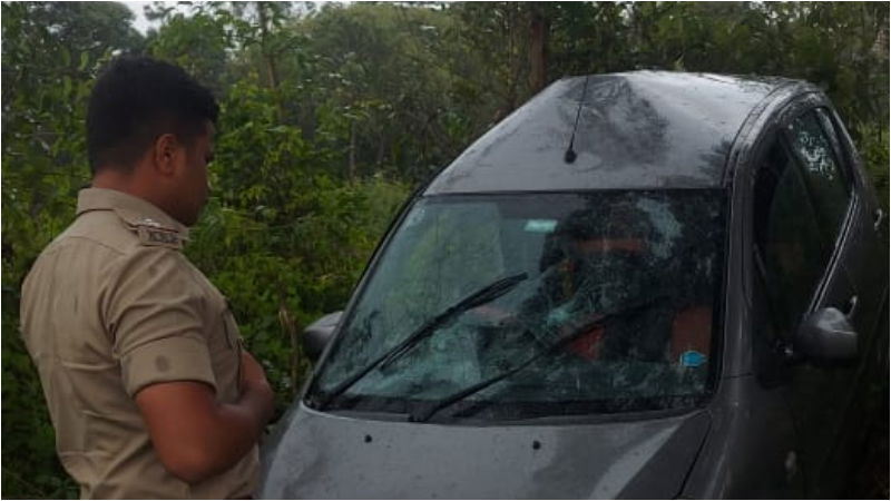 Chikmagalur work father son accident 3