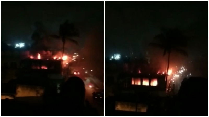DJ Village Dargah Fire bengaluru 1