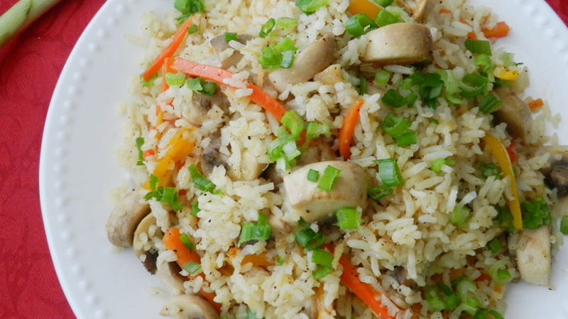 Mushroom fried rice 2