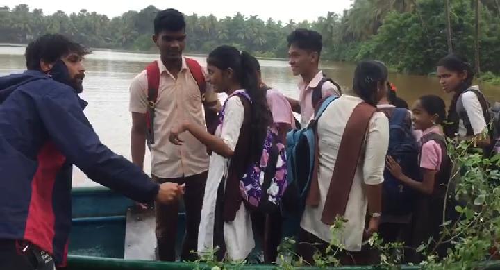 Schools reopen after a week amid rain in parts of Udupi district 1