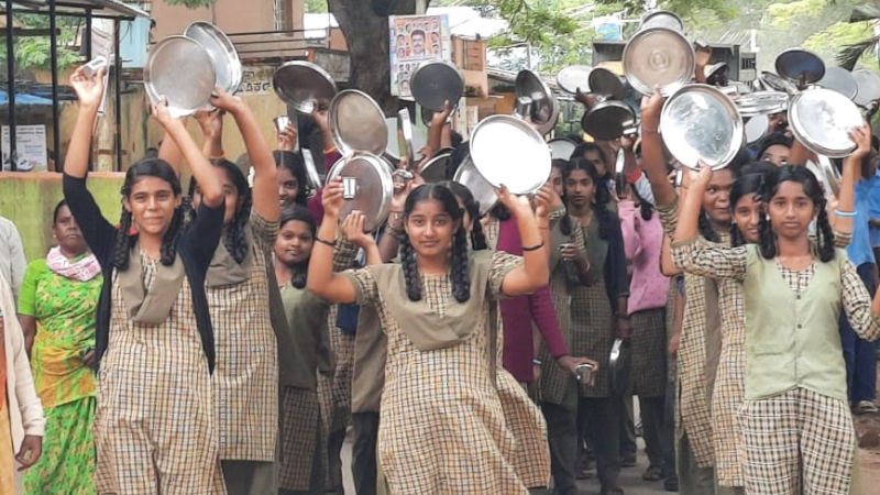 student protest chikkaballapur