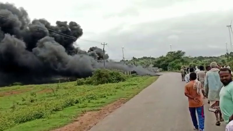 tanker fire Davanagere 2