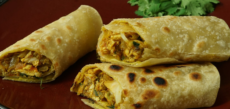 Chicken Kathi Roll 2