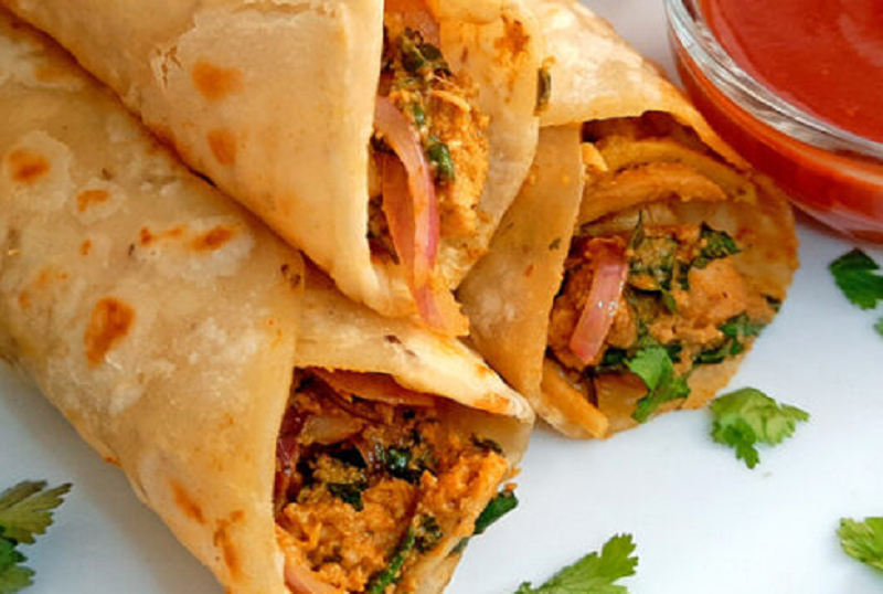 Chicken Kathi Roll 5