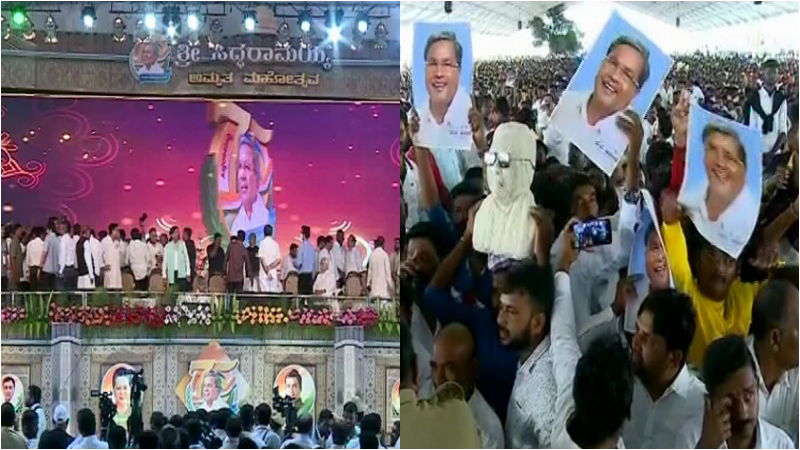 Fans Siddaramaiah Congress Siddaram Utsava Sangeetha Davangere 5