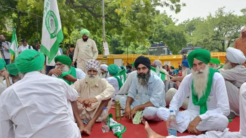 Farmers protest