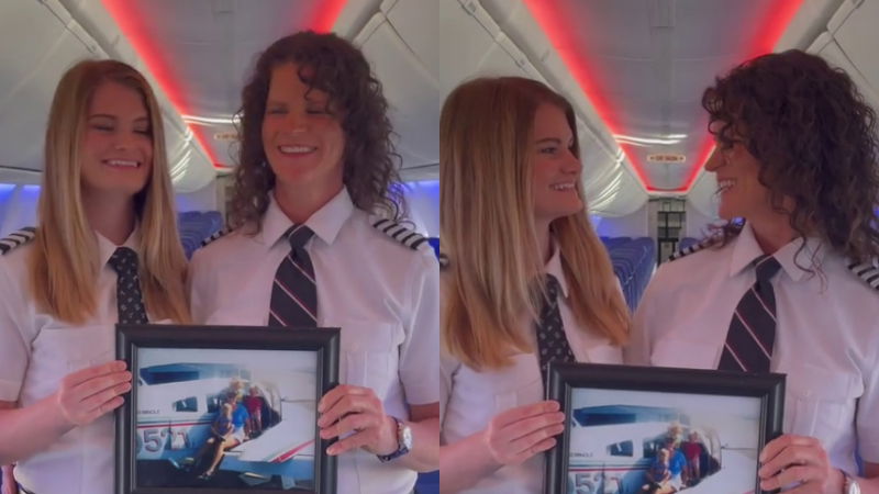 Flight Pilot Airlines Social Media Mother Daughter 1