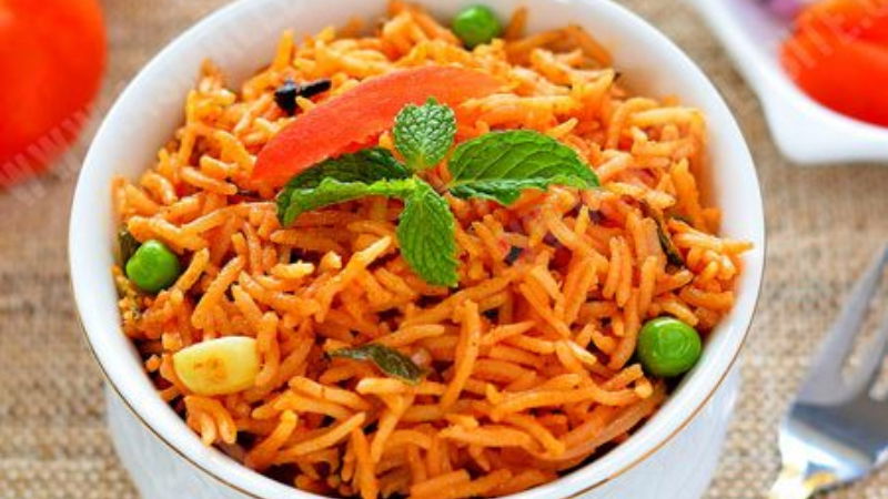 Tomato Biryani 2