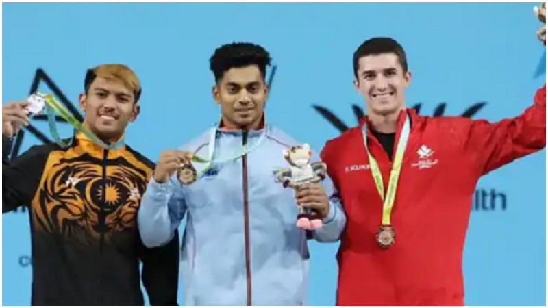 Weightlifter Achinta Sheuli Narendra Modi Birmingham India 1