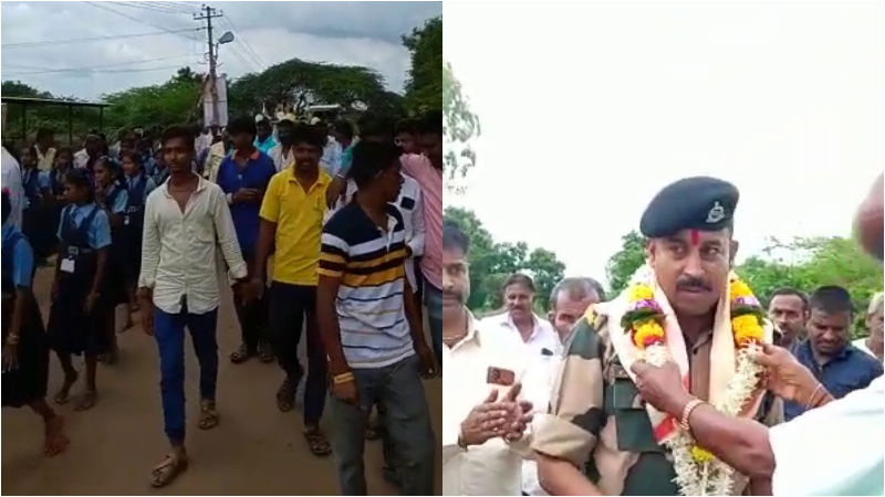 Yoddha Swagrama Devanur Village Pushparchane Hubli 2