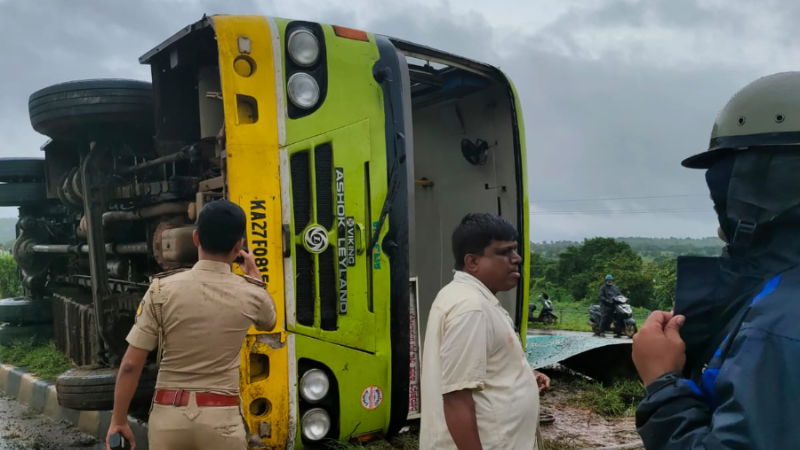 bus accident belagavi 1
