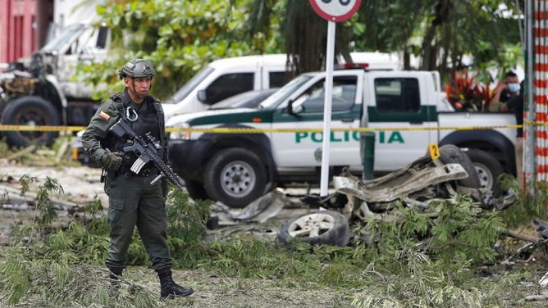 Colombia Explosives Attack 1