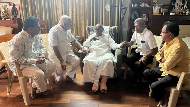 HD Deve Gowda BS Yediyurappa