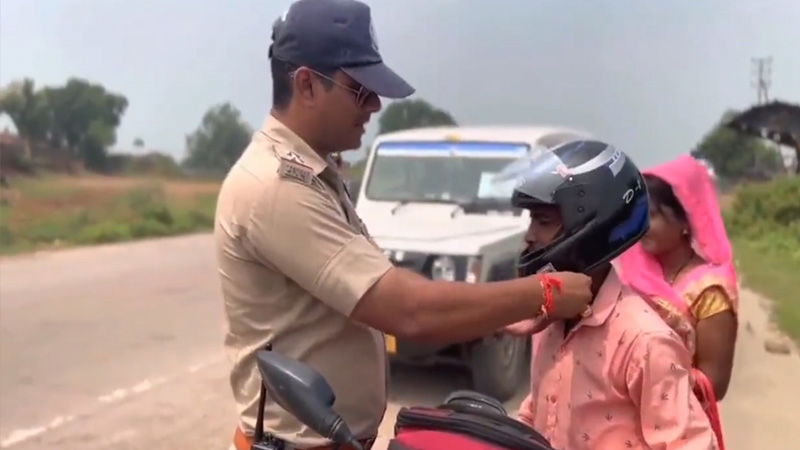 Police helmet