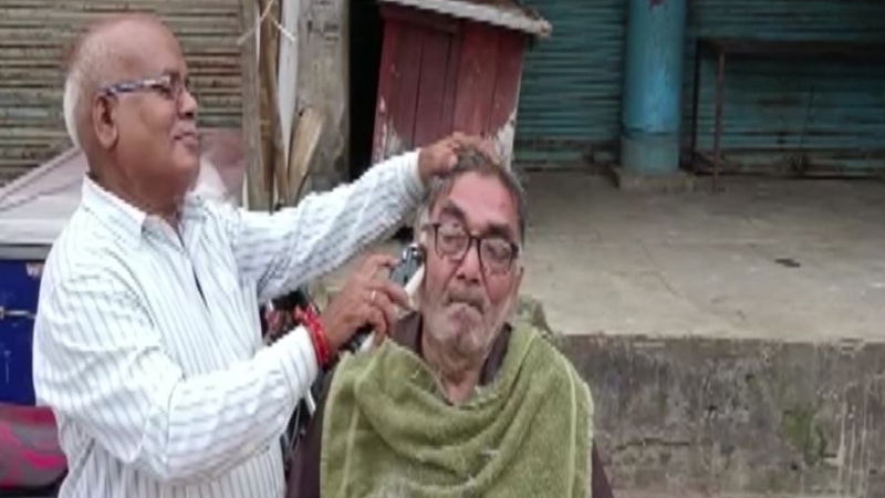 chhattisgarh man shaves beard 1