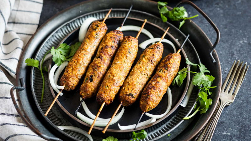 chicken seekh kebab 3