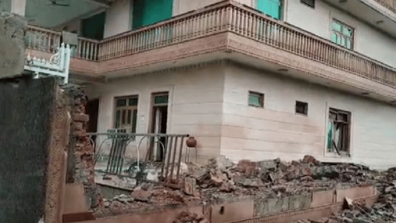 gangster demolished in Manesar 2