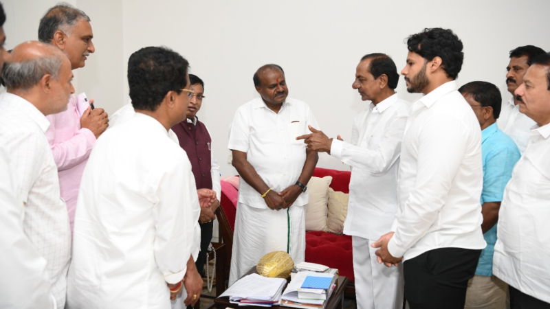 HD Kumaraswamy KCR HDK JDS TRS BRS 1