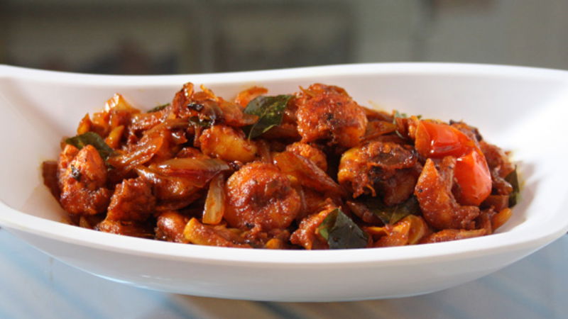 Kerala Style Prawn Roast 2