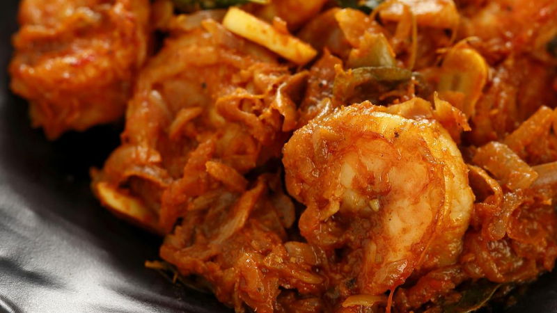 Kerala Style Prawn Roast