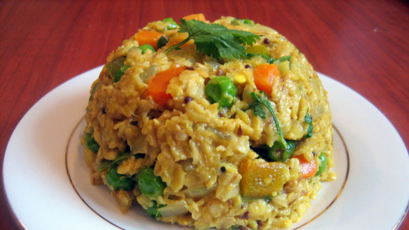 masala oats upma 2