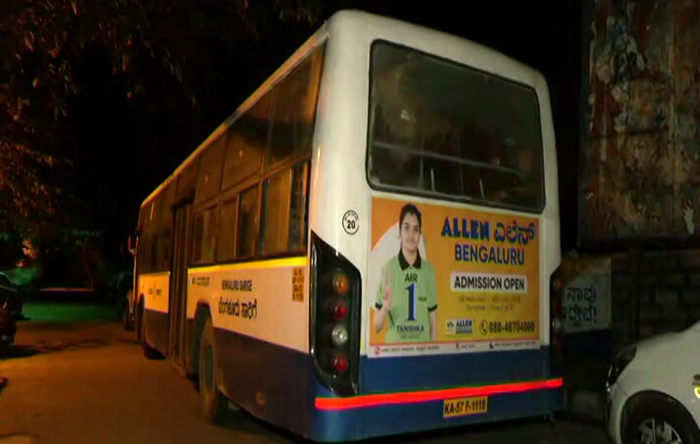 BMTC BUS BIKE ACCIDENT