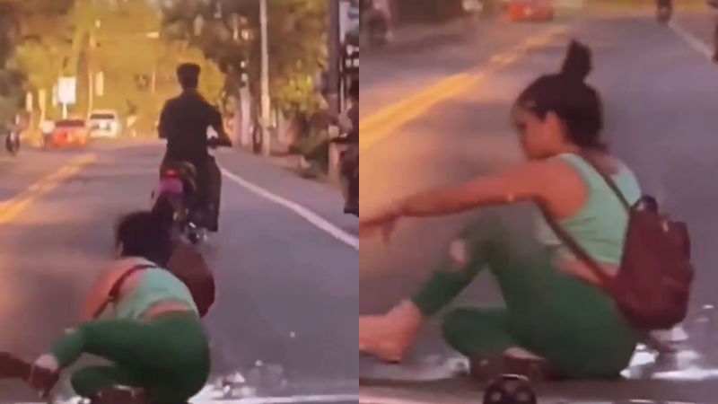 GIRL FALL IN BIKE 1