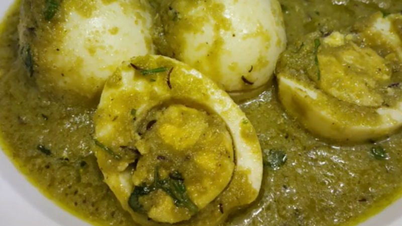 Hariyali Egg Curry 2