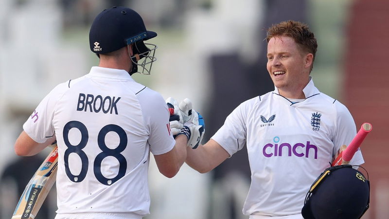 England break 112 year old record score 506 runs vs Pakistan on Day 1 of Rawalpindi Test 1