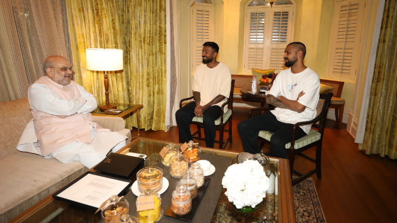 HARDIK PANDYA AND AMIT SHAH