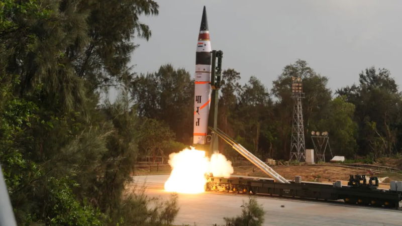 India Successfully Conducts Night Trials Of Nuclear Capable Agni V Ballistic Missile 2
