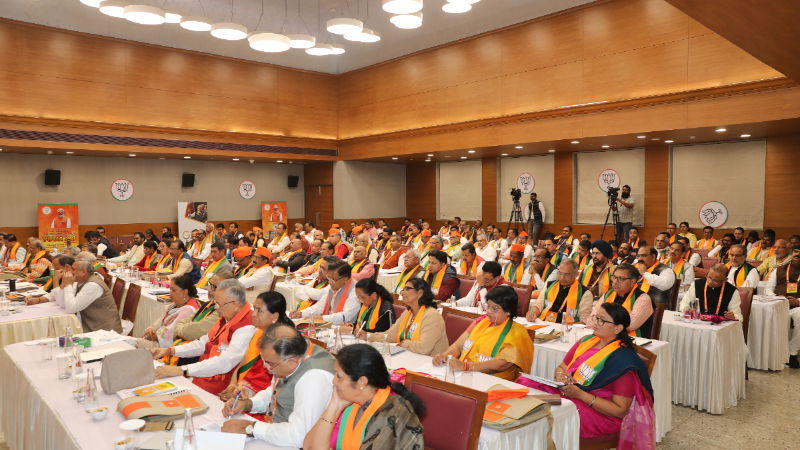 JP Nadda BL Santosh BJP Meeting 2