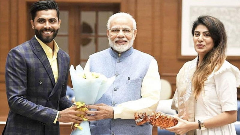 Ravinder Jadeja Rivaba Narendra Modi