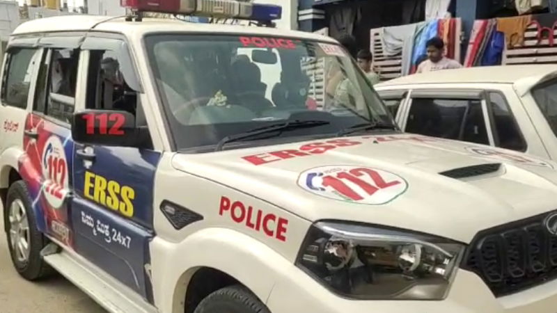 Shivamogga police jeep