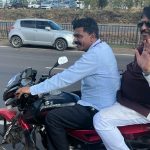 minister murugesh nirani reaches Suvarna Vidhana Soudha on Bike 2