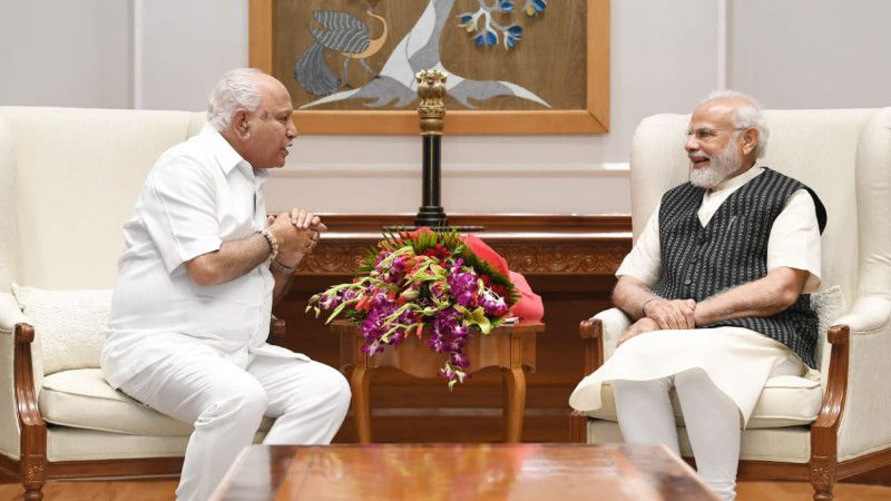 BS Yediyurappa And Narendra Modi 1