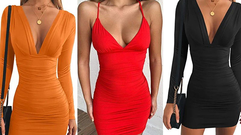 long sleeve V neck