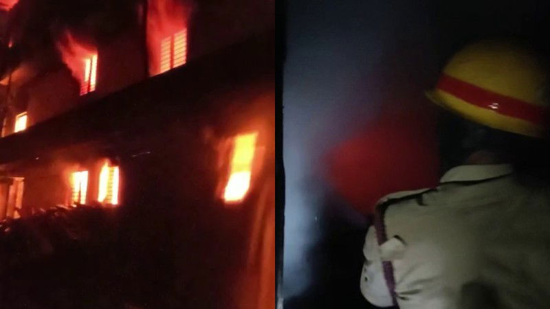 Madikeri Furniture Store Fire 1